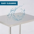 thumbnail image 4 of 60''x24'' Commercial Stainless Steel Work Table for Restaurant & Home with Under Shelf and Wheels, 4 of 8