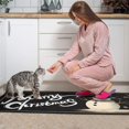 thumbnail image 4 of 2 Pieces Of Kitchen Rugs and Mats Non Skid Washable Merry Christmas (3) Kitchen Mat,Floor Cushion Waterproof Rug,Rubber Backed Area Rugs for Laundry 47*17+30*17, 4 of 7