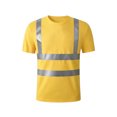 thumbnail image 3 of Urbanix Mens Safety Shirts Reflective Quick Dry Neon Short Sleeve T Shirt Cozy Breathable Fluorescent Tees for Construction Work Yellow 4XL, 3 of 7