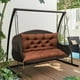 thumbnail image 5 of Cojín para banco de interior y exterior, impermeable, para columpio, de 3 plazas, para tumbonas, muebles de jardín y patio, 40 x 40 pulgadas, 5 of 6