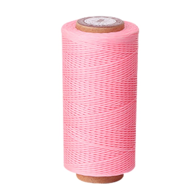 Amdohai 150D Waxed Cords Polyester Leather Sewing Thread All Purpose Flat Wax Stitching Strings for Bookbinding Macrame Handcraft DIY Bracelets