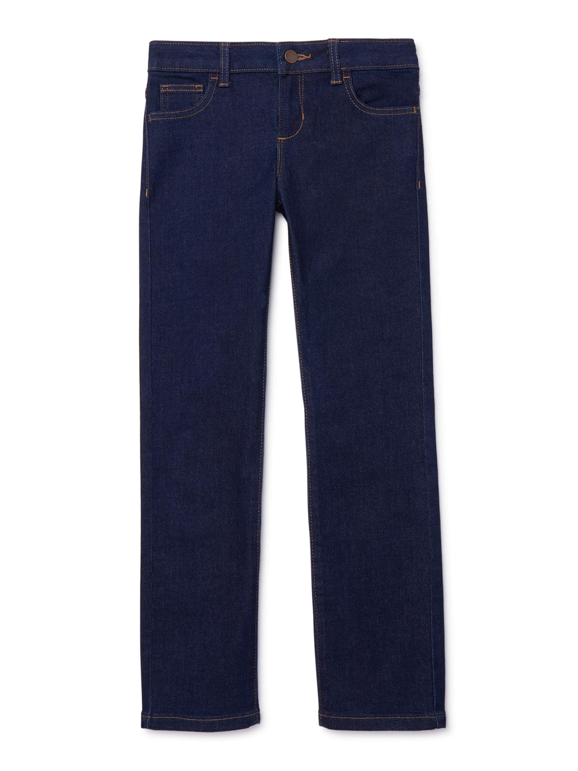 Wonder Nation Girls Straight Jeans, Sizes 5-18 & Plus