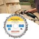 thumbnail image 3 of Disco de cadena para tallado de madera de alta eficiencia, disco de amoladora angular para eliminación rápida de desechos, proporciona un excelente agarre en materiales duros, 3 of 7
