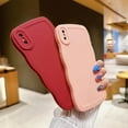 thumbnail image 3 of Compatible with iPhone Xs Max Case 6.5", Cute Kawaii Curly Wave Frame Shape Soft Silicone Shockproof Protective Phone Cover for Women Girls, Pink, 3 of 15