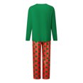 thumbnail image 3 of AIGUR Family Matching Christmas Pajamas Set Long Sleeve Tops with Dot Print Pants, 3 of 10
