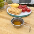 thumbnail image 3 of Camping Cup, Food Grade Unique Stackable Safe Camp Bowl Tableware Metal  for Hiking for Tea, 3 of 7