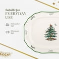 thumbnail image 5 of Spode Christmas Tree 19" Serving Platter - Porcelain Holiday Serving Tray for Entertaining - Dishwasher & Microwave Safe - Classic Christmas Tableware for Serving Festive Dishes, 5 of 6