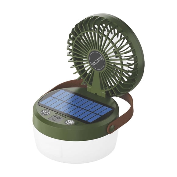 Luz de campamento de linterna solar al aire libre Versátil para hombres Lámpara de regalo de regalo de papá Verde
