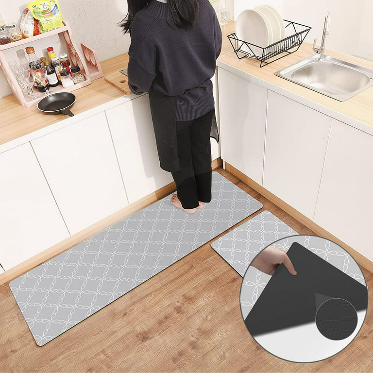 Super Absorbent Kitchen Mat, Anti-slip Rubber Backing Hallway