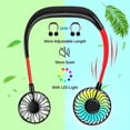 thumbnail image 4 of Portable Neck Fan Rechargeable Personal Hand-Free Fan Mini USB Wearable Neckband Sport Fan, 3 Speed Adjustable, 360 Degrees Free Rotation Perfect for Working, Traveling, Office, Reading, 4 of 7