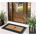 thumbnail image 6 of A1 Home Collections Paisley Rubber and Coir Outdoor Doormat, Non-Slip Backing, Black/Beige 23 x 38, 6 of 7