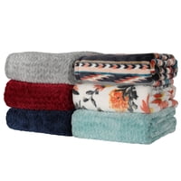 Better Homes & Gardens Oversized Velvet Plush Throw Blanket, 50" x 70"