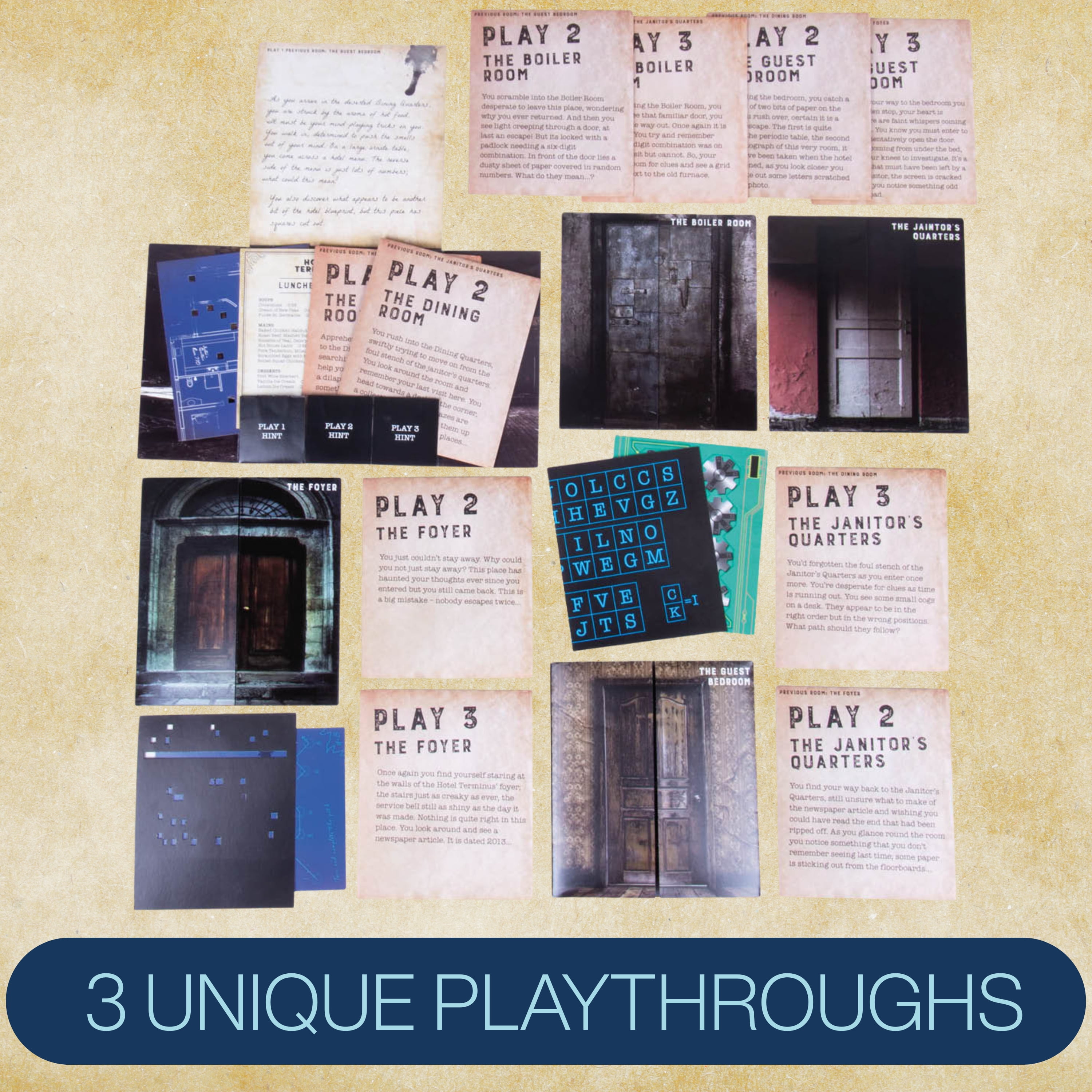 Fizz Creations Escape from The Haunted Hotel Escape Room Game, 1+ Players, 60 Minutes