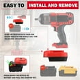 thumbnail image 2 of for Dewalt & for Milwaukee to for Bauer Battery Adapter, Fit for Dewalt 18v-20v & for Milwaukee 18v M18 Lithium Batteries, Work for Bauer Series 20V MAX Cordless Tool, 2 of 10