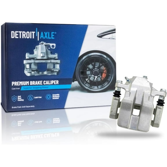 Detroit Axle - Rear Left Brake Caliper with Bracket Replacement for 2012 2013 2014 2015 2016 2017 2018 Toyota RAV4