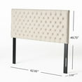 thumbnail image 4 of GDF Studio Brunet Contemporary Tufted Full/Queen Headboard, Light Beige Fabric, 4 of 10