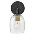 thumbnail image 6 of 85010BK Lark Percy - 1 Light Bath Vanity In Transitional and Classic Style-11 Inches Tall and 5.25 Inches Wide-Black/Lacquered Brass Finish, 6 of 21