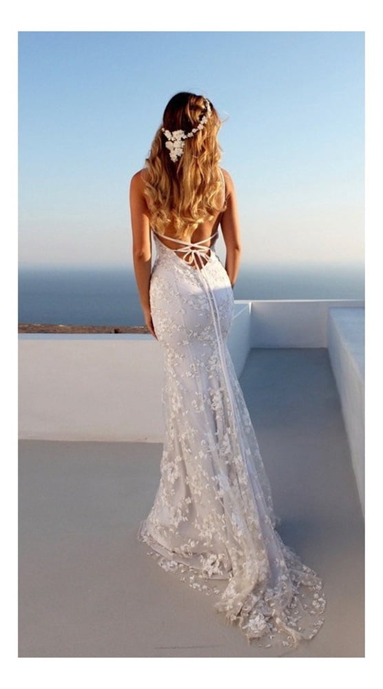 Wedding Dress Lace Embroidered Princess Civil Wedding New - Walmart.com