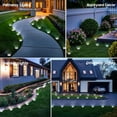 thumbnail image 4 of BLITZWILL Solar Ground Lights Outdoor, 12 Pack Bright LED Solar Pathway Lights Waterproof for Landscape Decoration, Deck Lighting for Garden Walkway Driveway (Cool White), 4 of 9