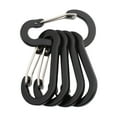 thumbnail image 1 of Justharion 5x Large Carabiner Clips With High Tensile Strength Durable And Functional Easy To Climbing Button black, 1 of 6