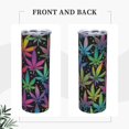 thumbnail image 5 of Athenstics Colorful Marijuana Leaf Coffee Cup 20 Oz Stainless Steel Mug With Lid Mens Womens Travel Mug Birthday Gifts Vacuum Insulated Tumblers Cups Mugs, 5 of 6
