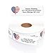 thumbnail image 3 of American Flag Heart Rolled Address Labels/Roll of 500 Personalized Return Address Labels/Designer Return Address Stickers in Elegant Plastic Dispenser, 3 of 4