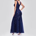 thumbnail image 5 of MSJUHEG Prom Dresses 2024 Cocktail Dresses for Women Blue Dress Women Wedding Guest Dresses for Women Summer Dresses Polyester Spandex Navy Xl, 5 of 9