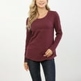 thumbnail image 7 of Edvintorg Maternity Shirts for Women Fall Winter Nursing Tops Fashion Solid Color Round Neck Long Sleeve Casual Breastfeeding Shirts Pregnancy Clothes for Women, 7 of 7