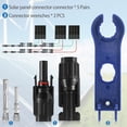 thumbnail image 3 of Muyoka Conector solar 30A 1000V IP67 Conector de cable de panel solar a prueba de agua Conector macho hembra ignífugo para AWG10 AWG11 AWG12 AWG13 AWG14 Cable de panel solar Muyoka Hogar, 3 of 6