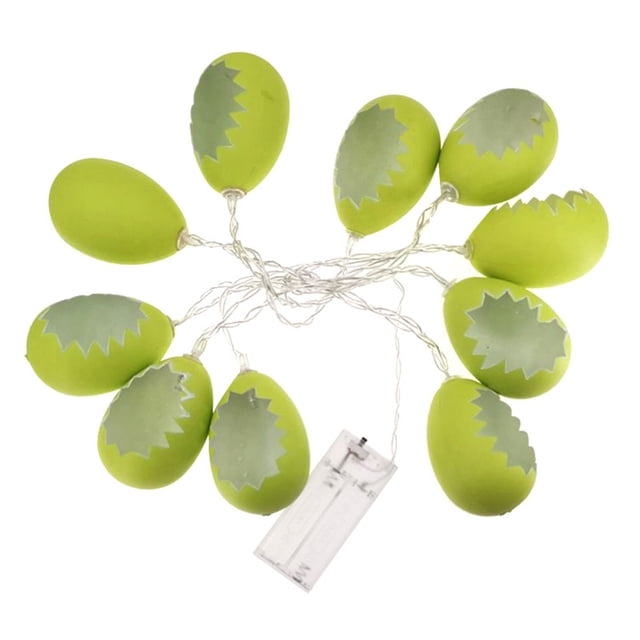 Easter String Lights, Cracked Egg Shaped Battery Operated LED Lights, Indoor Holiday Decoration for Home, Spring Festive Ambiance