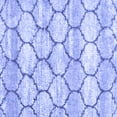 thumbnail image 1 of Ahgly Company Machine Washable Indoor Square Trellis Blue Modern Area Rugs, 3' Square, 1 of 4