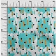 thumbnail image 2 of oneOone Cotton Cambric Turquoise Blue Fabric Polka Sewing Fabric By The Yard Printed Diy Clothing Sewing Supplies 56 Inch Wide, 2 of 6