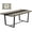 Gray, variant on Coewske 71'' Large Dinner Table Rectangular Kitchen Dining Room Table w/ Metal Frame
