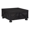 thumbnail image 3 of Furniture of America Flynn Lift-top Storage Wood Antique Black Coffee Table, 3 of 10
