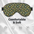 thumbnail image 5 of Uemuo Yellow Floral Pattern Sleep Eye Mask - Light Blocking Sleep Mask Blocking Out Light Perfectly, Soft and Comfortable Night Eye Mask, Eye Blinder, 5 of 7