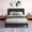 Black, variant on Pingliang Home King Size Bed Frame with Adjustable Upholstered Headboard&Wood Slats Support,Beige