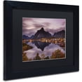 thumbnail image 2 of Trademark Fine Art "Reinefjord Mirror" Canvas Art by Michael Blanchette Photography Black Matte, Black Frame, 2 of 4