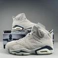 thumbnail image 1 of Ni - ke Ni - ke Id Air Jordan 6 Retro Georgetown Men’s Size 9 Gray Suede Basketball Sneaker, 1 of 5
