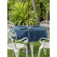 thumbnail image 2 of Outdoor Tablecloth with Umbrella Hole and Zipper, Teal Blue Ombre Round Table Cloth 54 Inch Waterproof Tablecloth, Modern Abstract Art Texture Picnic Table Cover for Patio Camping, 2 of 7
