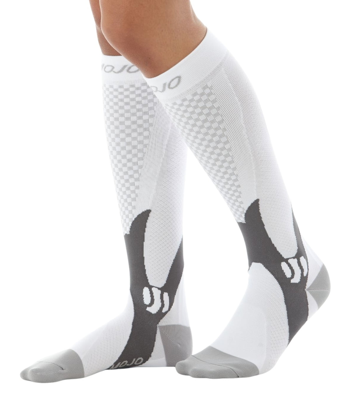 Skins Men's Active Essentials Compression Socks White/Bright Blue XS 