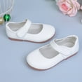 thumbnail image 4 of Quealent Toddler Flower Girl Dress Shoes - Baby Girl Ballet Mary Jane Flats for Party School Wedding White for Size 11, 4 of 6