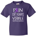 thumbnail image 3 of Inktastic Fibromyalgia Awareness Pain Isn't Always Visible Youth T-Shirt, 3 of 5