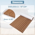 thumbnail image 5 of 95"x24" EVA Decking Sheet Mat Non-Slip Self-Adhesive for Boat Yacht Deck Pad RV Car Trunk Flooring Carpet Brown White, 5 of 6