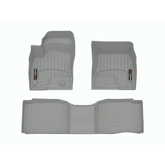 WeatherTech Custom Fit FloorLiners compatible with 2023-2025 Mitsubishi Outlander PHEV - 1st & 2nd Row, Grey