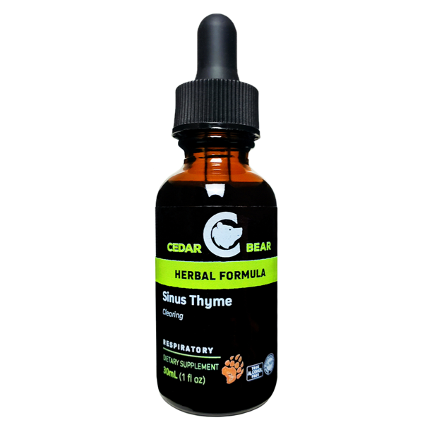 Cedar Bear Sinus Thyme a Liquid Herbal Supplement that Helps Clear