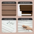 REGAL ESTATE, Cordless 2" Faux Wood Blinds, Wood-Like Embossed Slats ...