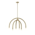 thumbnail image 2 of Trade Winds Cynthia 6-Light Chandelier in Matte Black, 2 of 5
