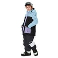 thumbnail image 2 of qelini Kids Snowsuits for Boys Girls Waterproof Windproof Ski Suits Warm Insulated Hooded Outdoor Overalls Winter Outfits, 2 of 8