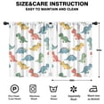 thumbnail image 2 of Blackout Kids Curtains,White Cartoon Dinosaurs Pattern Childrens Insulated Curtains Set Of 2,Bedroom Essentials,Toddler Room Decor 42"x54", 2 of 5