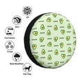 thumbnail image 4 of Naloa Green Avocado PVC Leather Spare Tire Wheel Cover for Car Truck SUV Camper Trailer Universal Fit many size16 inch, 4 of 6